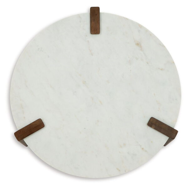 Isanti - White / Brown - Round Cocktail Table - Image 4
