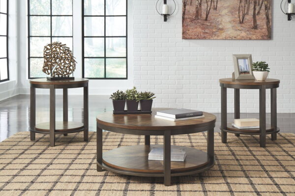 Roybeck - Light Brown / Bronze - Occasional Table Set (Set of 3) - Image 3