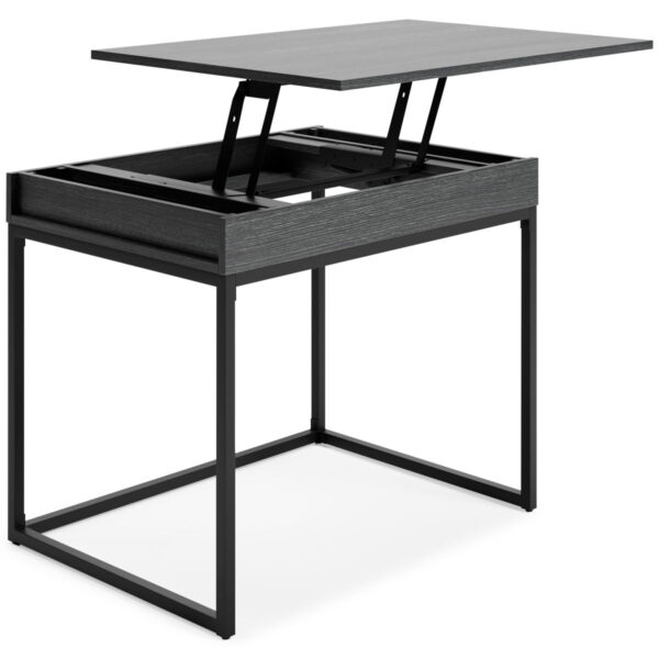 Yarlow - Black - Home Office Lift Top Desk - Image 4