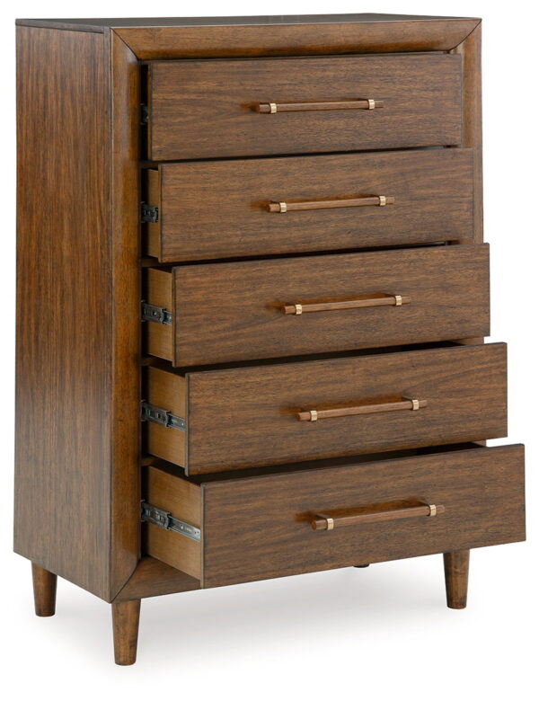 Lyncott - Brown - Five Drawer Chest - Image 4