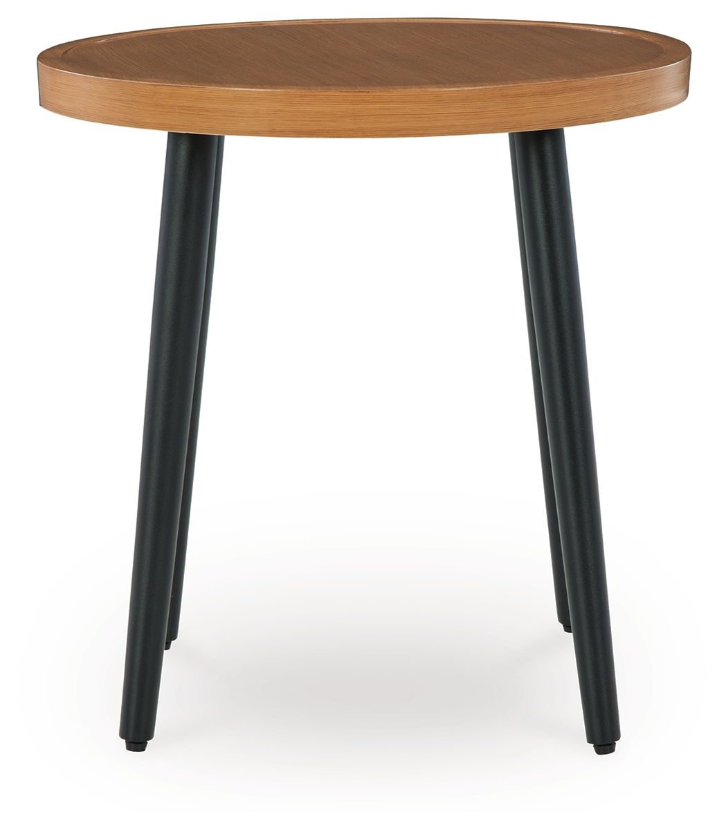 Horizon Hall - Two-tone Brown - Round End Table - Image 4