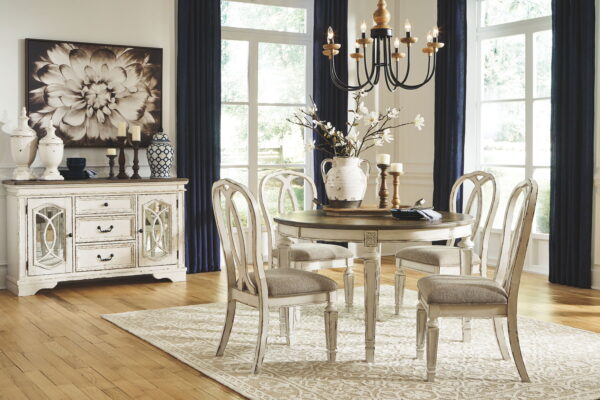 Realyn - Chipped White - Oval Dining Room Extension Table - Image 4