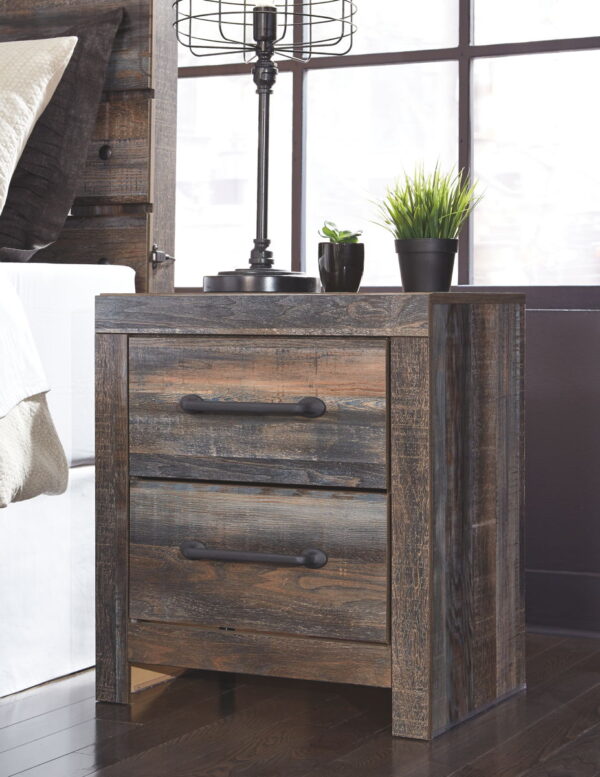 Drystan - Brown / Beige - Two Drawer Night Stand - Image 2