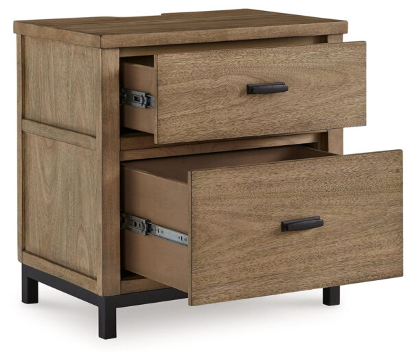 Tomtyn - Light Brown - Two Drawer Night Stand - Image 2