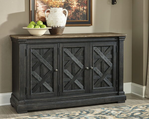 Tyler Creek - Black / Gray - Dining Room Server - Image 3