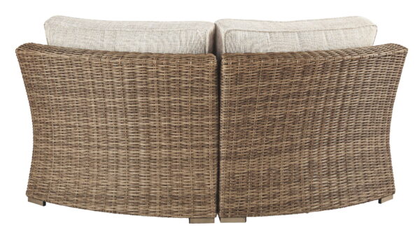 Beachcroft - Beige - Curved Corner Chair w/Cushion - Image 3