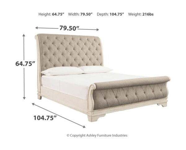 Realyn - Upholstered Sleigh Bed - Image 5