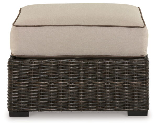 Coastline Bay - Brown - Ottoman With Cushion - Image 2