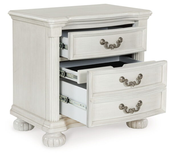 Montelaine - Antique White - Three Drawer Night Stand - Image 3