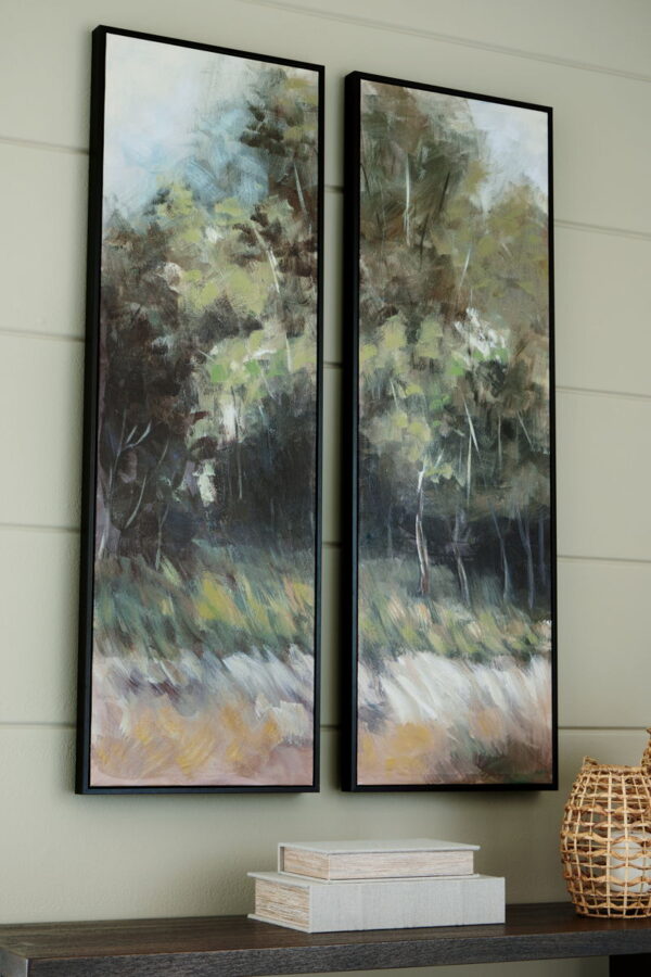 Dansot - Green / Brown - Wall Art Set (Set of 2) - Image 4