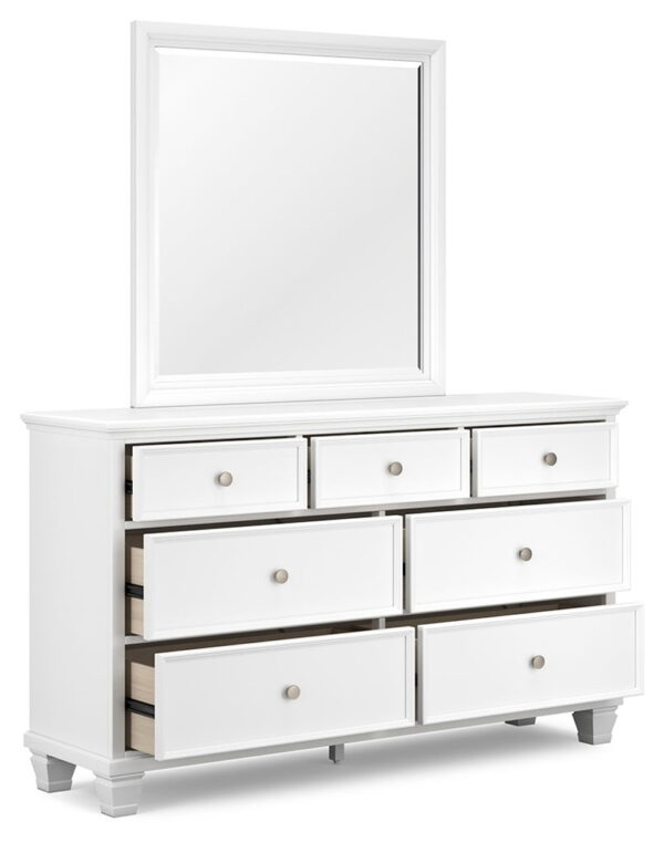Fortman - White - Dresser And Mirror - Image 2