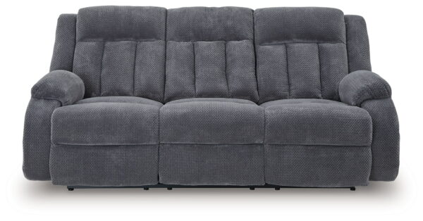 Observation - Steel - Reclining Power Sofa With Drop Down Table - Image 2
