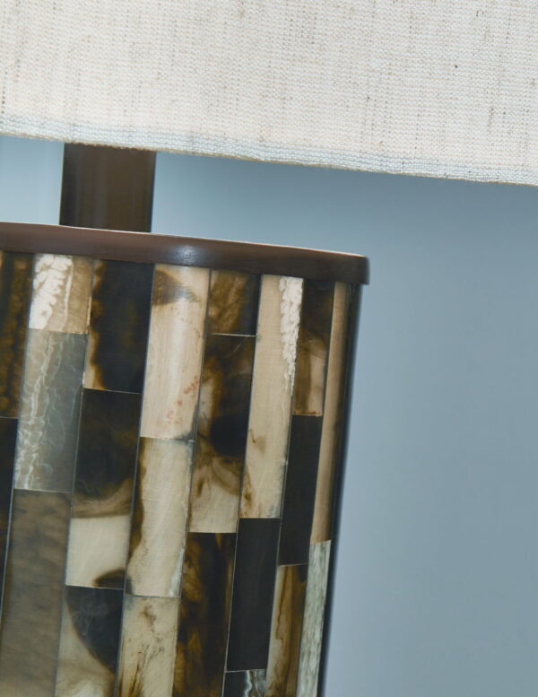 Ellford - Black / Brown / Cream - Poly Table Lamp - Image 4