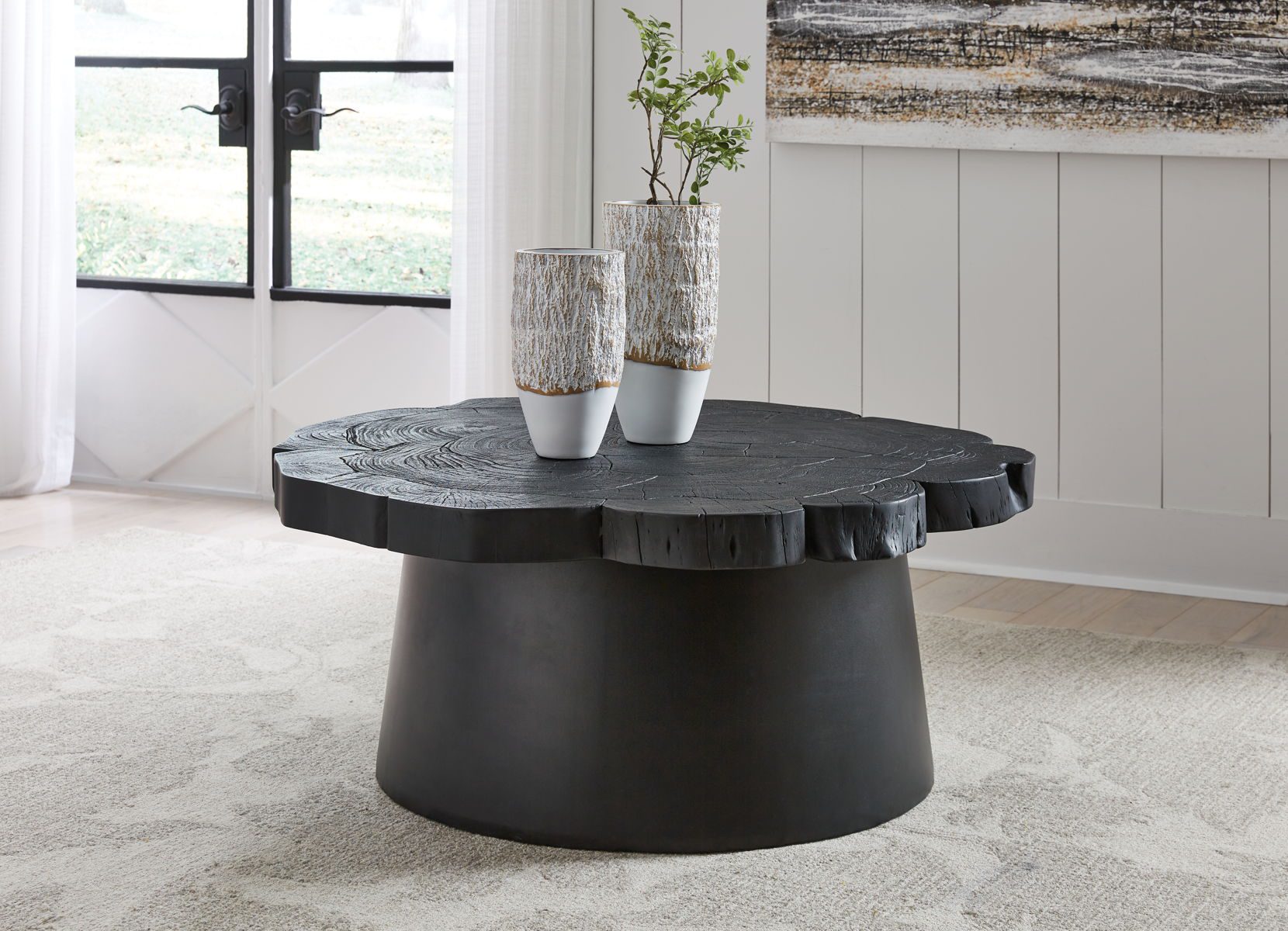 Wimbell - Black - Round Cocktail Table - Image 4