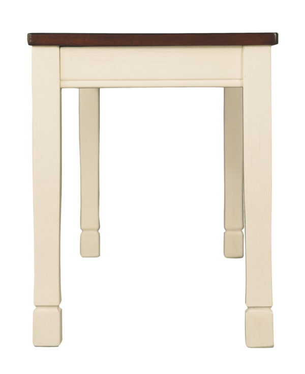Whitesburg - Brown / Cottage White - Large Dining Room Bench - Image 3
