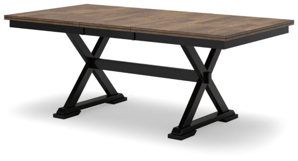 Wildenauer - Brown / Black - Rectangular Dining Extension Table - Image 4