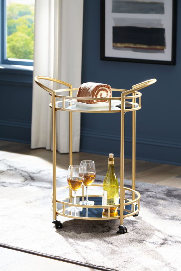 Wynora - Gold - Bar Cart - Image 3
