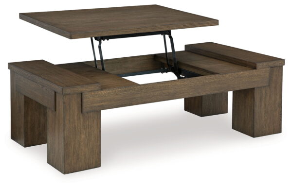 Rosswain - Warm Brown - Lift Top Cocktail Table - Image 2