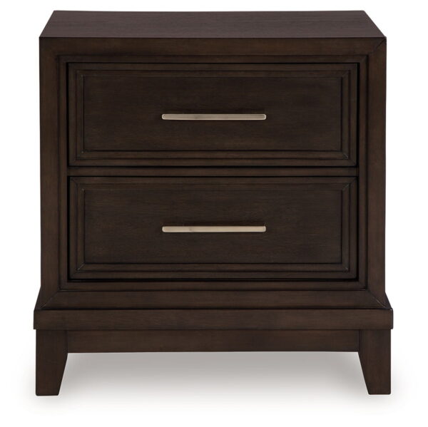Neymorton - Dark Grayish Brown - Two Drawer Night Stand - Image 4