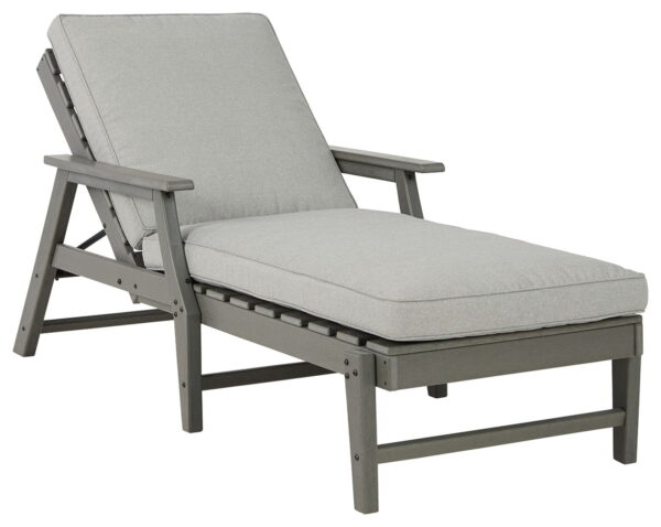 Visola - Gray - Chaise Lounge with Cushion - Image 4