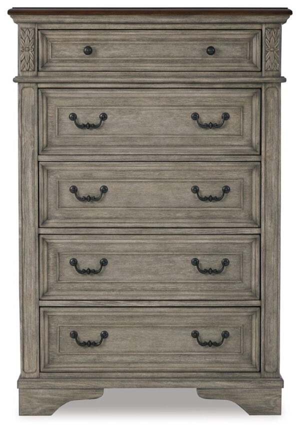 Lodenbay - Antique Gray - Five Drawer Chest - Image 2