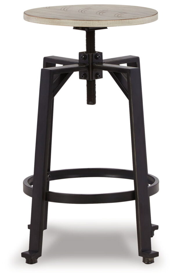 Karisslyn - Whitewash / Black - Swivel Stool (Set of 2) - Image 2