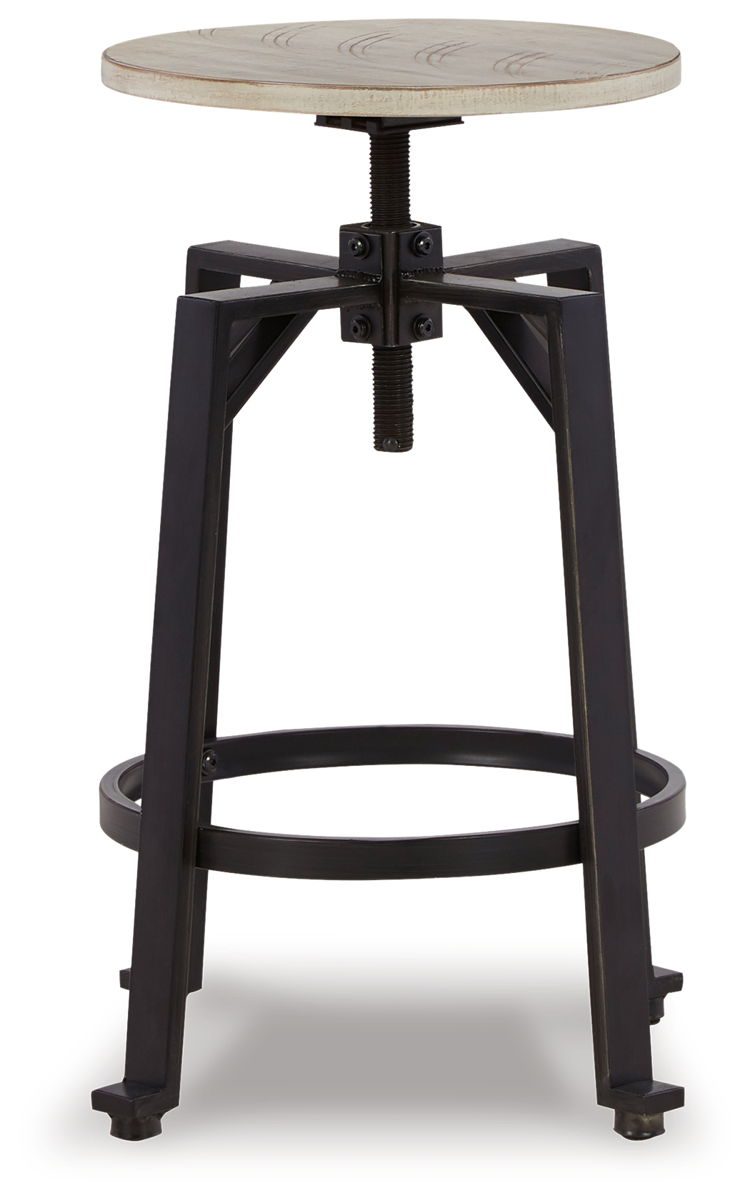 Karisslyn - Whitewash / Black - Swivel Stool (Set of 2) - Image 2