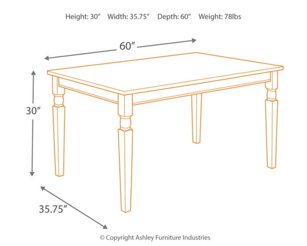 Whitesburg - Brown / Cottage White - Rectangular Dining Room Table - Image 4