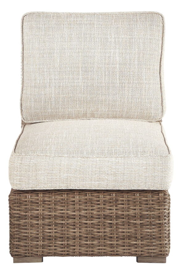 Beachcroft - Beige - Armless Chair w/Cushion - Image 2
