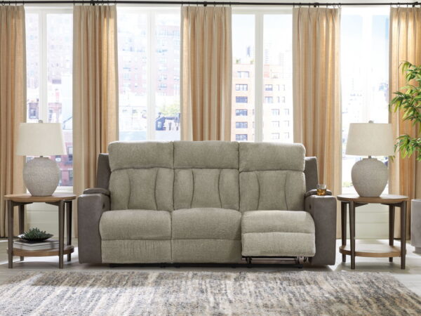 WhipLash - Sisal - Power Reclining Sofa With Adj Headrest - Image 3