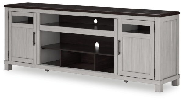 Darborn - Gray / Brown - XL TV Stand W/Fireplace Option - Image 3