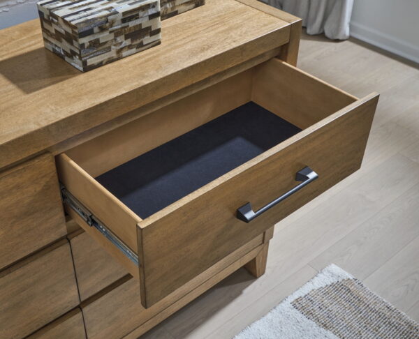 Sherbana - Light Brown - Dresser And Mirror - Image 4