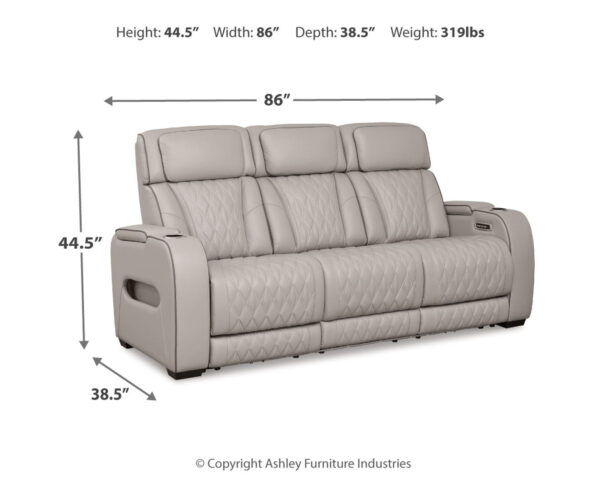 Boyington - Power Reclining Sofa With Adj Headrest - Image 2