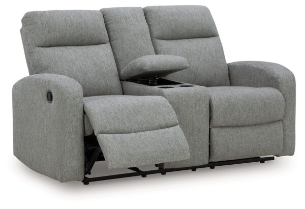 Gauntlet - Sterling - Double Recline Loveseat With Console - Image 2