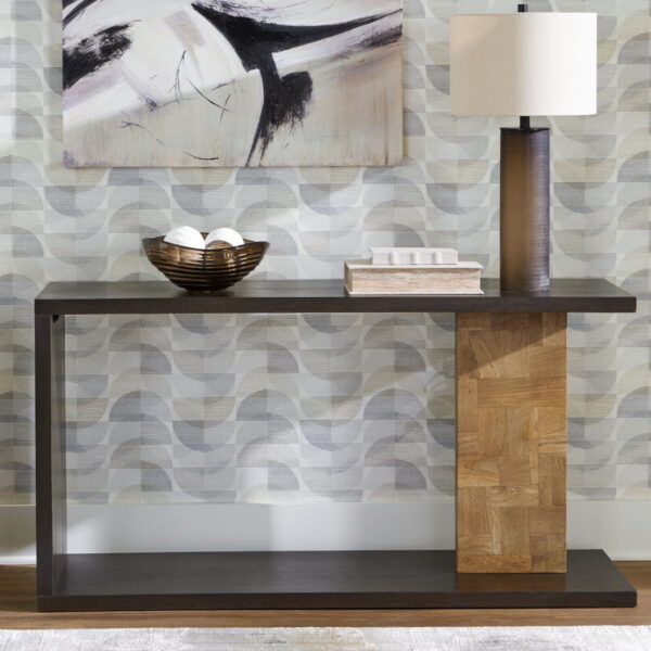 Camlett - Brown - Console Sofa Table - Image 3