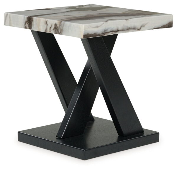 Cendill - Dark Brown / White / Black - Occasional Table Set (Set of 3) - Image 2