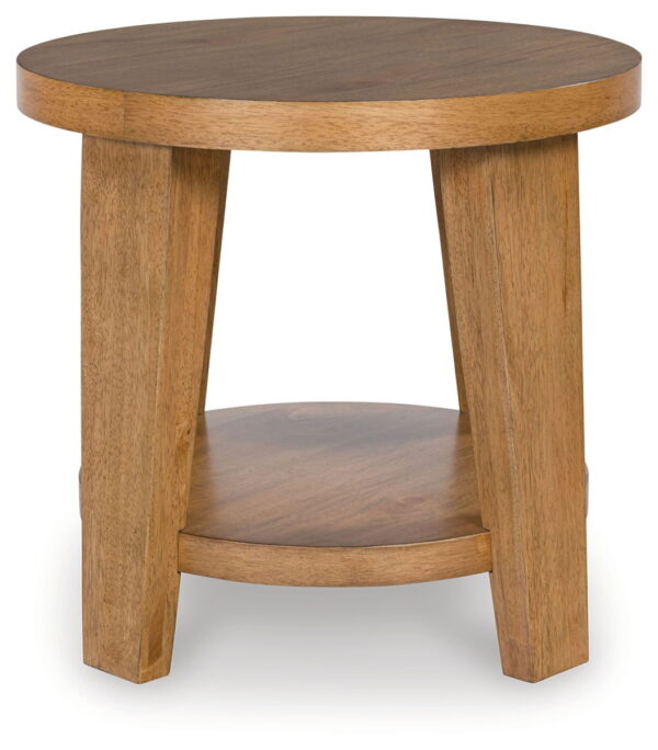 Kristiland - Light Brown - Round End Table - Image 3