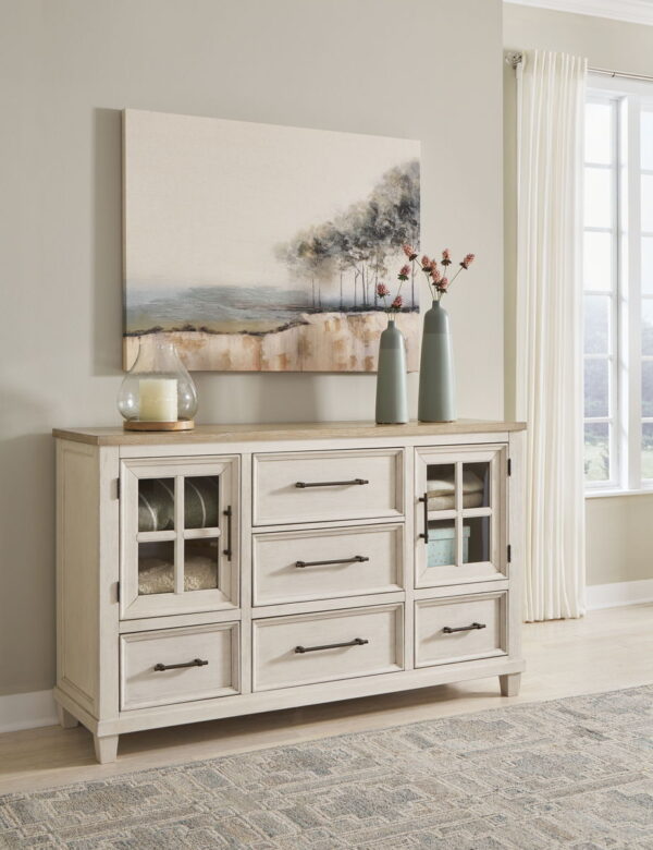 Shaybrock - Antique White / Brown - Dresser - Image 3