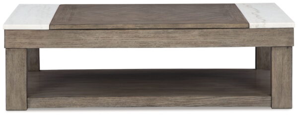 Loyaska - Grayish Brown / White - Lift Top Cocktail Table - Image 3