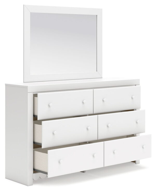 Mollviney - White - Dresser And Mirror - Image 2