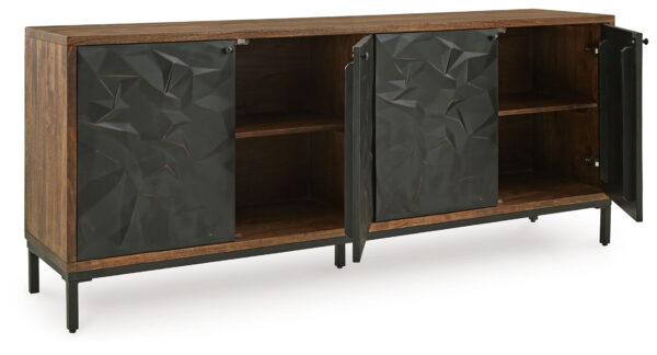 Dorannby - Black / Brown - Accent Cabinet - Image 4