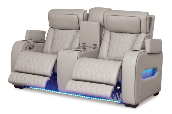 Boyington - Power Reclining Loveseat With Console/Adj Hdrst - Image 4