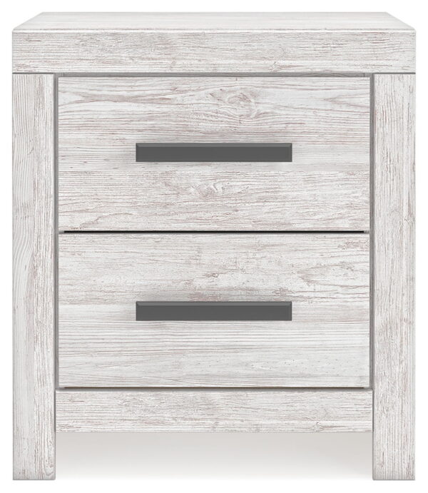 Cayboni - Whitewash - Two Drawer Night Stand - Image 3