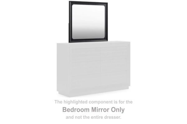 Londer - Black - Bedroom Mirror - Image 4