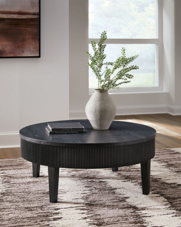 Marstream - Black - Round Cocktail Table - Image 2