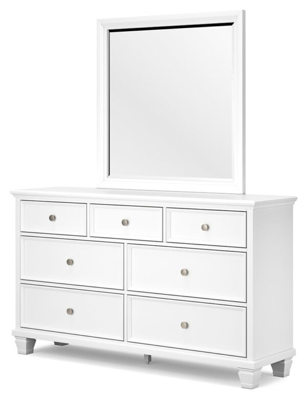 Fortman - White - Dresser And Mirror - Image 3