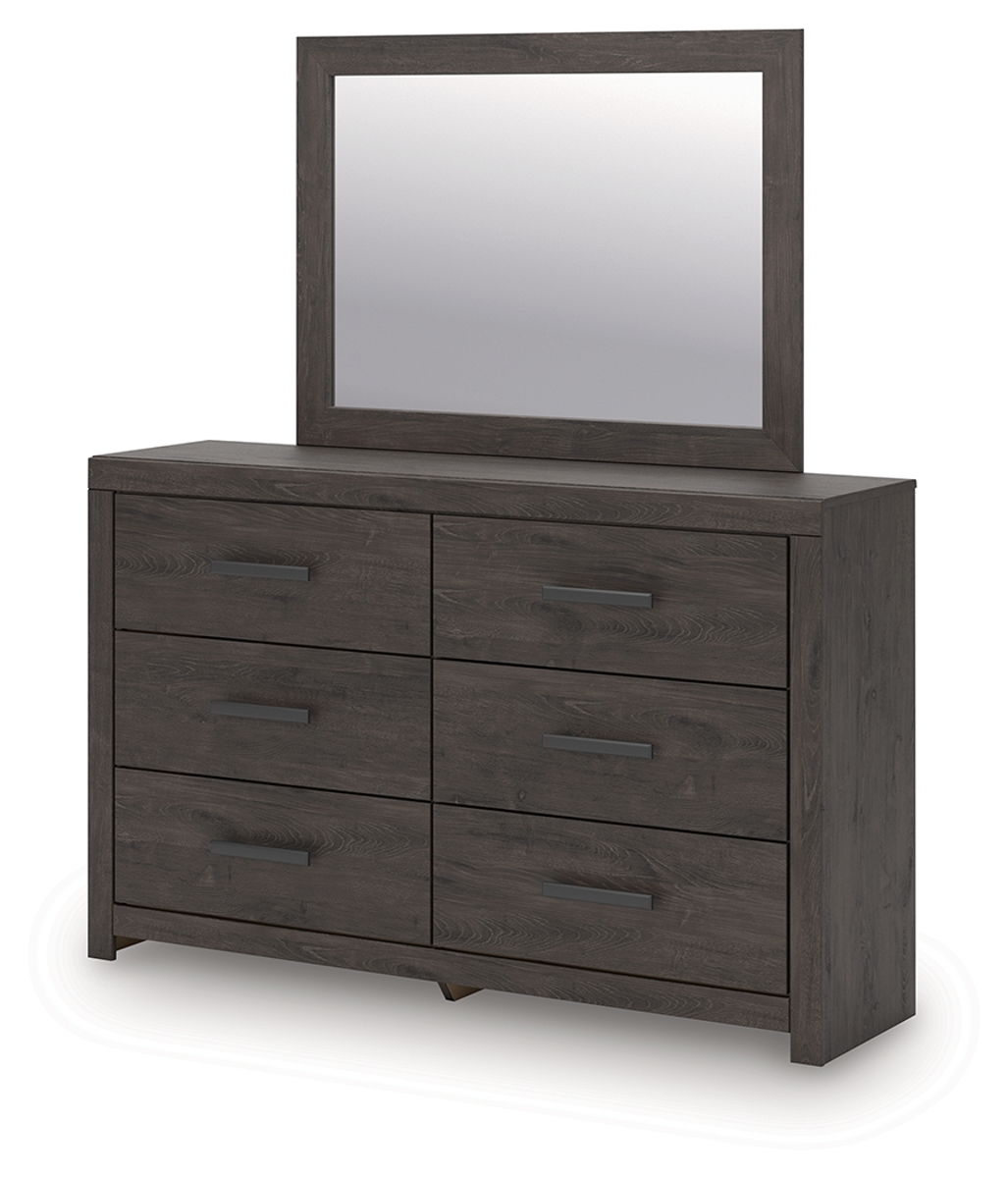 Prendonea - Charcoal - Dresser and Mirror - Image 4