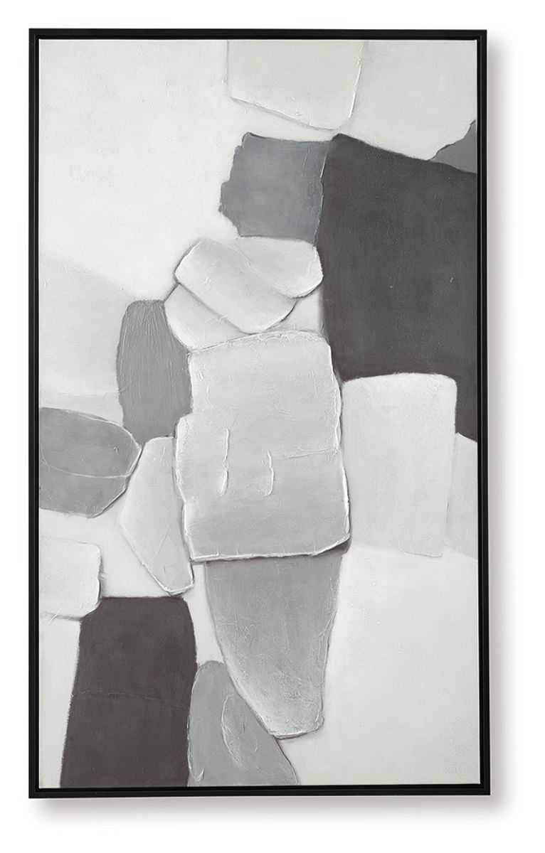 Adilson - White / Gray / Black - Wall Art