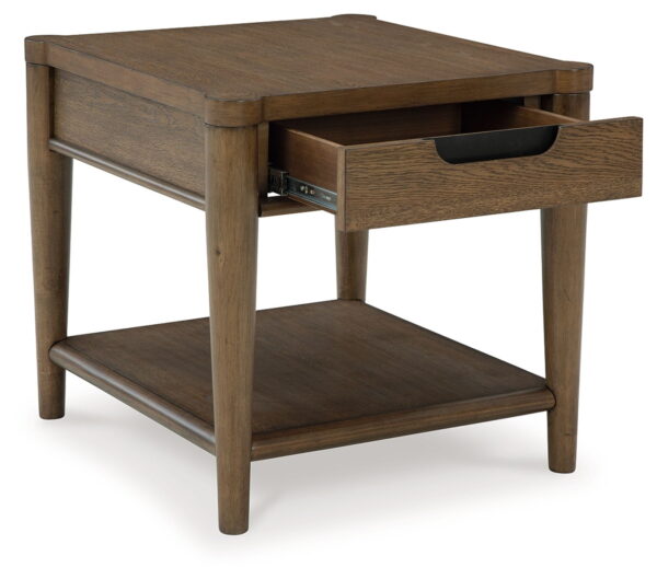 Roanhowe - Brown - Rectangular End Table - Image 3