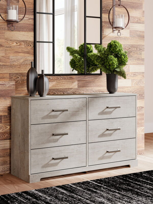 Shawburn - Gray - Six Drawer Dresser - Image 4